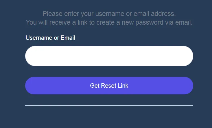 Password Re-set Password Re-set